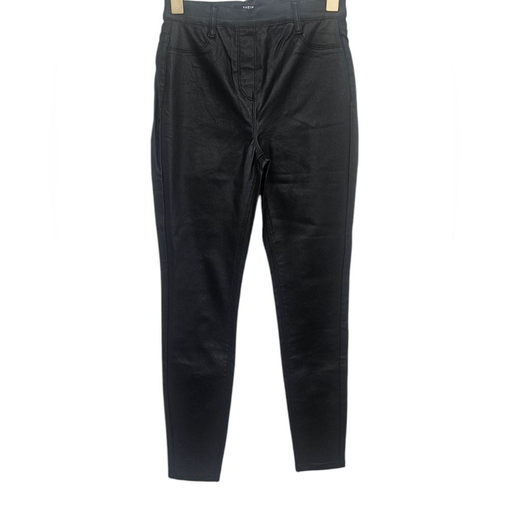 Black Faux Leather Pants